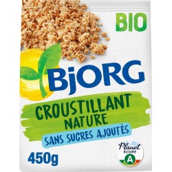 BJORG Croustillant sans sucres ajoutés nature bio 450g