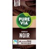 PURE VIA Tablette de Chocolat Noir Sans Sucre Ajouté la tablette de 100g