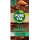 PURE VIA Tablette de Chocolat Lait Amandes la tablette de 100g