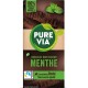 PURE VIA Tablette de chocolat noir menthe la tablette de 100g