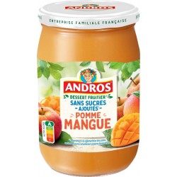 ANDROS Compotes Pomme Mangue 650g
