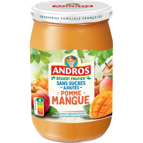 ANDROS Compotes Pomme Mangue 650g