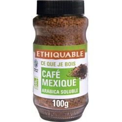 ETHIQUABLE Café soluble arabica Mexique bio 100g