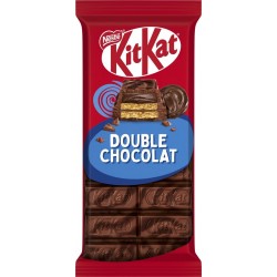 KITKAT Tablette Double Chocolat la tablette de 99g
