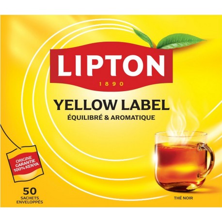 LIPTON Thé noir 50 sachets