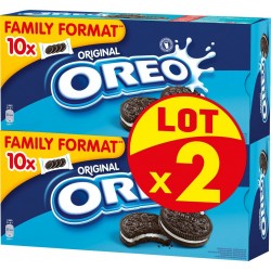 OREO Biscuits original lot de 2 boîtes de 440g