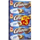 LU Biscuits sablés nappés au chocolat au lait Granola les 3 boîtes de 6 sachets 225g