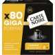 CARTE NOIRE Café Capsules Lungo Classique Intensité 6 Compatible Nespresso 80 capsules