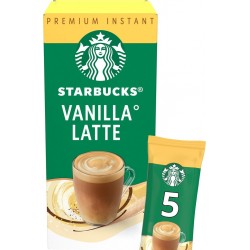 STARBUCKS Café soluble vanilla latte les 5 sticks
