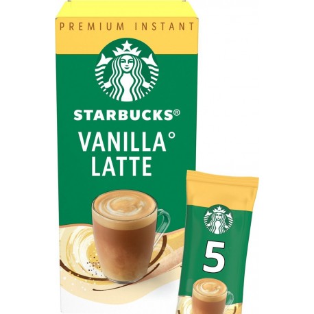 STARBUCKS Café soluble vanilla latte les 5 sticks