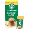 STARBUCKS Café soluble vanilla latte les 5 sticks