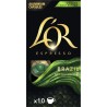 L'OR Capsules de café espresso brazil 10 capsules