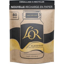 L'OR Café Soluble Soluble Classique Equilibré et Aromatique 150g