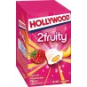 HOLLYWOOD Chewing gum 2 fruity framboise pêche sans sucres les 3 boîtes de 10 dragées