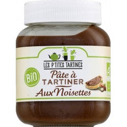 Les P'tites Tartines Pâte À Tartiner Bio Aux Noisette Pot 350g l'unité de 0.35Kg