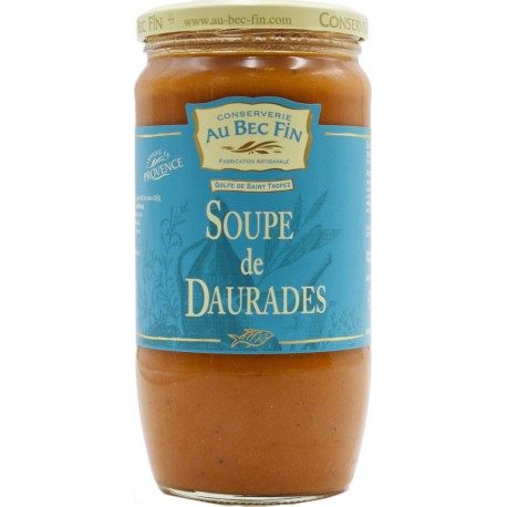 CONSERVERIE AU BEC FIN Soupe Velouté Daurades, Crabes, Vin Blanc 800g