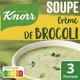 KNORR Soupe Déshydratée Brocoli, Pomme de Terre et Blé la poche de 75g