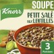 KNORR Soupe Déshydratée Petit Salé aux Lentilles pour 3 portions
