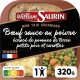 WILLIAM SAURIN Plat cuisiné bœuf sauce au poivre écrasé de pommes de terre, petits pois et carottes 320g