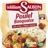 WILLIAM SAURIN Plat Cuisiné Poulet Basquaise Riz et Piment Basque 285g