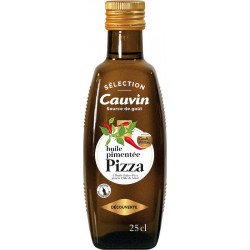 CAUVIN Huile pimentée pour pizza 25cl