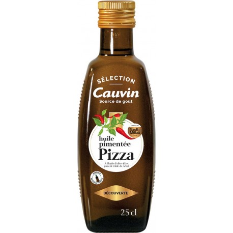 CAUVIN Huile pimentée pour pizza 25cl