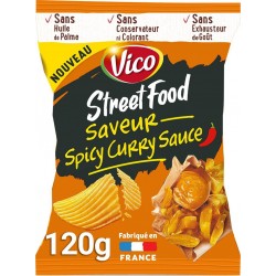 VICO Chips Street Food Saveur Spicy Sauce Curry 120g