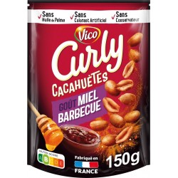 CURLY Cacahuètes Miel Barbecue 150g