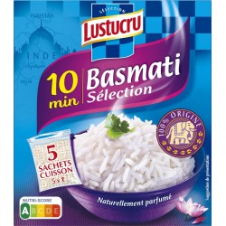 LUSTUCRU Riz Basmati Long Parfumé 10 min 450g