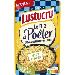 LUSTUCRU Riz A Poêler Légumes 8 min 375g