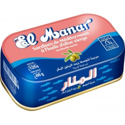EL MANAR Sardines de Méditerranée à l'Huile d'Olive 125g