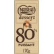 Nestlé Tablette de Chocolat Noir 80% la tablette de 170g
