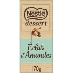 Nestlé Tablette de chocolat lait éclats d'amandes la tablette de 170g