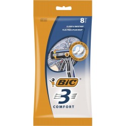 BIC Rasoir 3 Lames Pour Homme Comfort 8 rasoirs