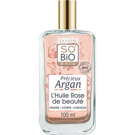 SO BIO ETIC Huile Sèche Visage Corps Cheveux Argan Bio 100ml