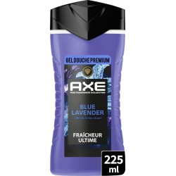 AXE Gel douche Homme Corps Parfum Premium Blue Lavender 225ml