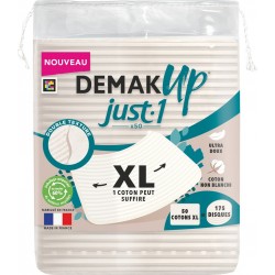DEMAK'UP Disque de Coton Blanc XL Ultra Doux 50
