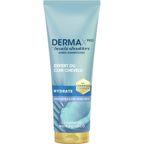 HEAD & SHOULDERS Après-shampoing Antipelliculaire Hydratant Cheveux secs Huile de noix de coco Derma X Pro 220ml