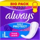ALWAYS Protège-Slips Long Avec un parfum frais le paquets de 48 protèges-slips