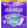 ALWAYS Protège-Slip Daily Fresh Normal Flexible 0% parfum 54 protège-slip