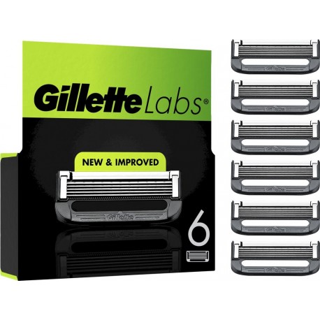 GILLETTE Lames de rasoir Pour Homme Gillette Labs 6 recharges de lames de rasoir
