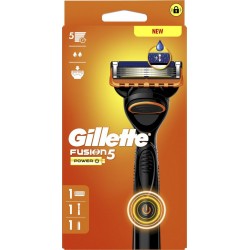 GILLETTE Rasoir Fusion Power 1 manche + 1 recharges de lames