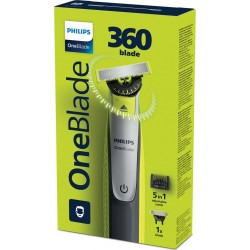 PHILIPS Rasoir Électrique Hybride Corps et Visage OneBlade 360 le paquet avec un kit compris