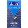 DUREX Préservatifs Classic Jeans Confort et Confiance 12 préservatifs