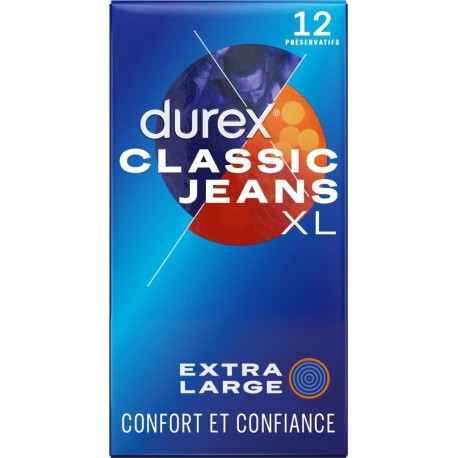 DUREX Préservatifs Classic Jeans 12 préservatifs