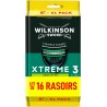 WILKINSON Rasoir Jetable Xtreme 3 Pour Homme Peau Sensible 3 Lames Flexibles lot de 2 paquets 8 rasoirs