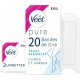 VEET Bandes de cire Froide Corps Jambes Peau Sensible Hypoallergénique Sans Parfum 20 bandes de cire