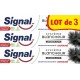 SIGNAL Dentifrice Charbon Actif Système Blancheur lot de 3 dentifrices de 75ml