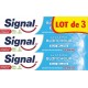 SIGNAL Dentifrice Système Blancheur Eclat Brillance 1 semaine lot de 3 tubes de 75ml