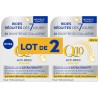 NIVEA Soin Visage Crème Jour Q10 Réduit les Rides Booster de Collagène lot de 2 pots de 50ml